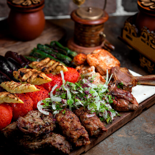 صحن مشاوي مشكلة